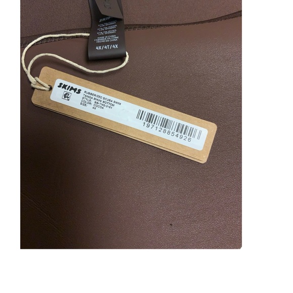 SKIMS 🌸Rubberized🌸 Scuba Swim Cocoa Bottoms - Picture 7 of 11